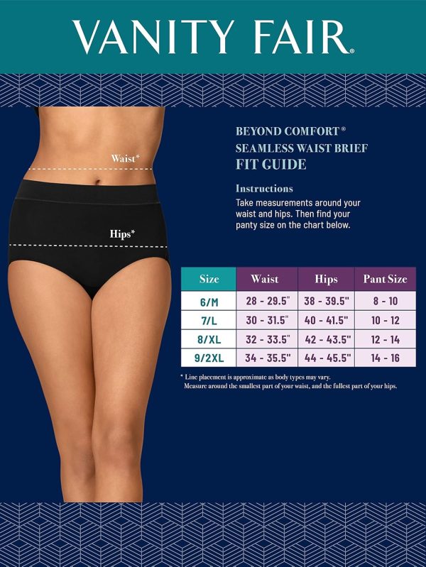 Culotte Vanity Fair Beyond Comfort Femme Sans Couture Blanc-5