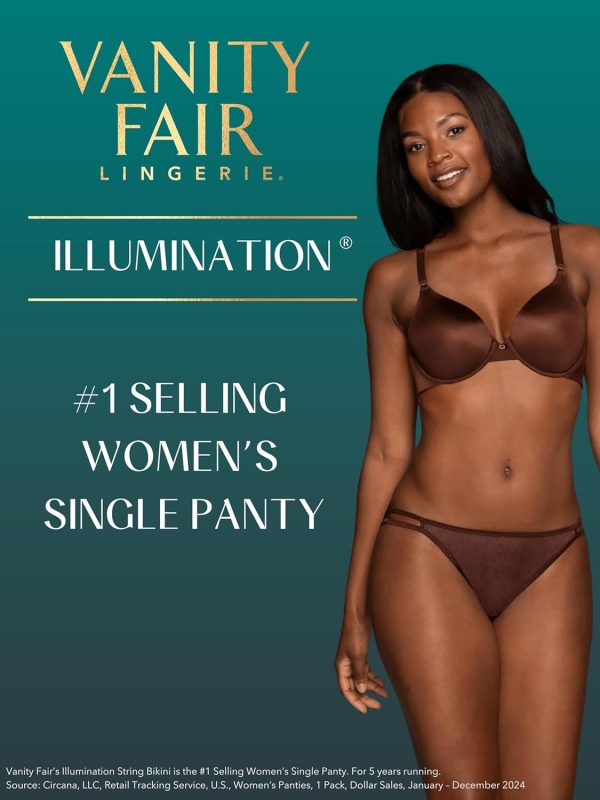 Culotte femme Vanity Fair extensible soyeuse bordure satin-4