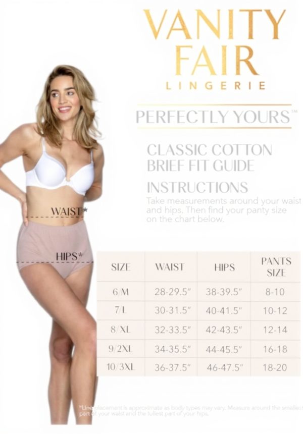 Culottes Vanity Fair 100 coton pack de 3 confortables