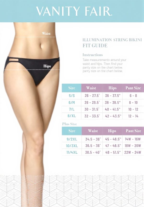 Culottes string Vanity Fair femme 3 pack imprimé nuit quartz