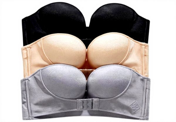 Soutien-gorge sans bretelles JOASDAO push-up boucle avant