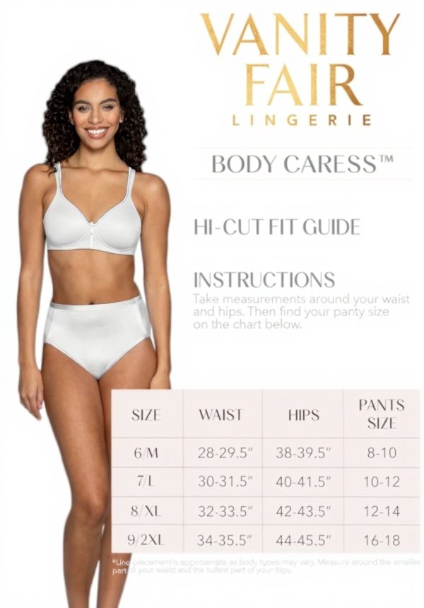 Culotte Vanity Fair Body Caress Brief Lissage intégral Coton