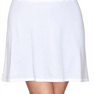 Jupon Vanity Fair 11072 microfibre léger ceinture dentelle