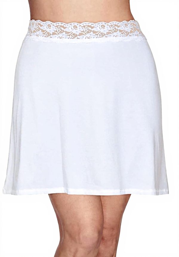 Jupon Vanity Fair 11072 microfibre léger ceinture dentelle