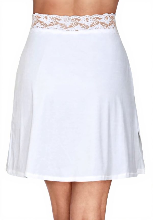 Jupon Vanity Fair 11072 microfibre léger ceinture dentelle