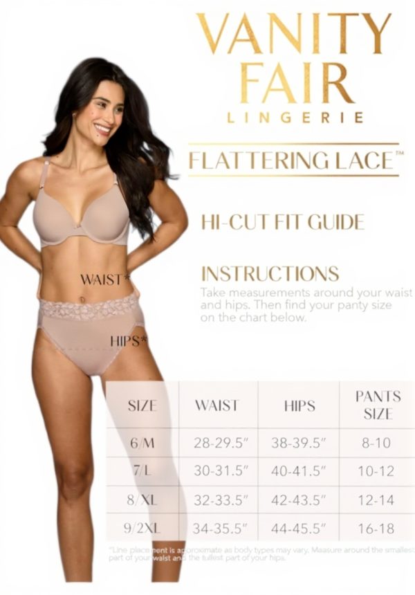 Culotte Vanity Fair Dentelle Flatteuse Légère Élasticité