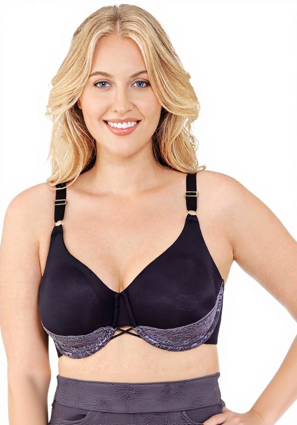 Soutien-gorge Vanity Fair Noir 100C Lingerie Femme Nylon