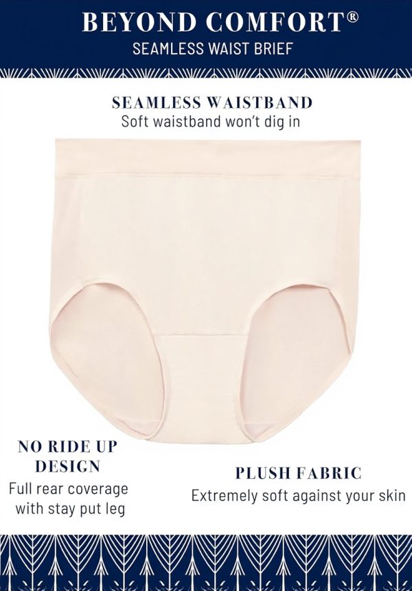 Vanity Fair Slip Femme Taille Sans Couture Modal Noir