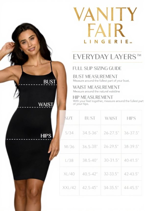 Fond de robe Vanity Fair Nylon lisse sans coutures femme
