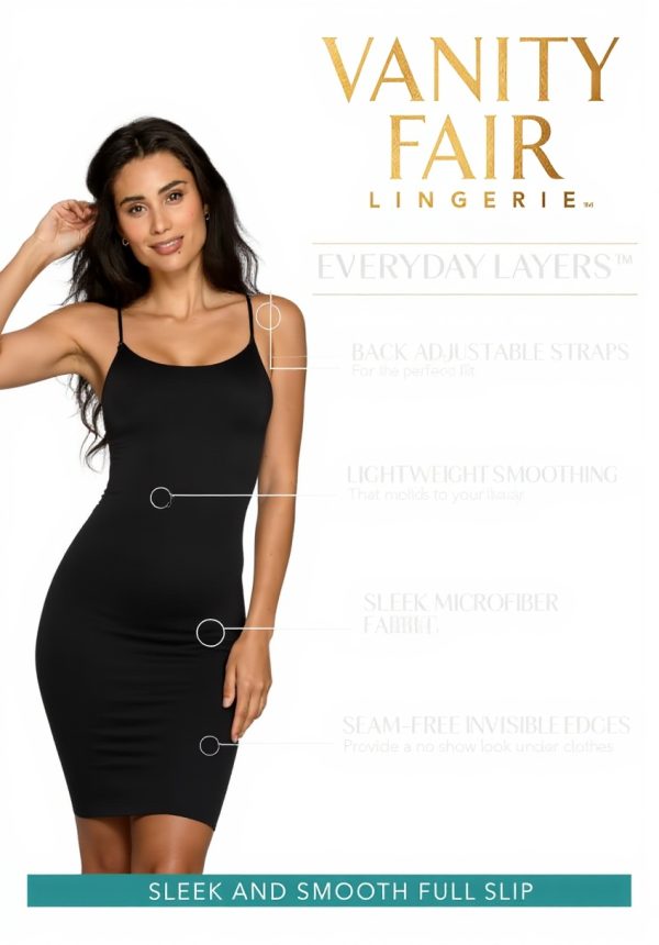 Fond de robe Vanity Fair Femme Nylon lissage léger