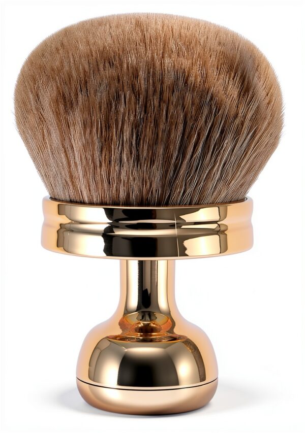 Brosse de maquillage Générique Or rose application rapide-6