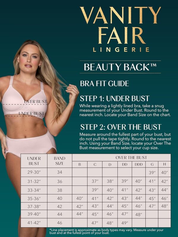 Soutien-gorge Vanity Fair sans fil doux lissage dos femme-4