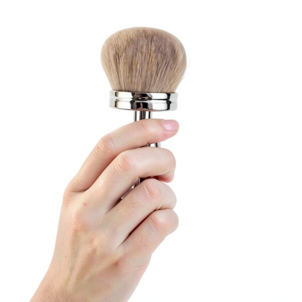 Brosse de maquillage Générique Or rose application rapide-1
