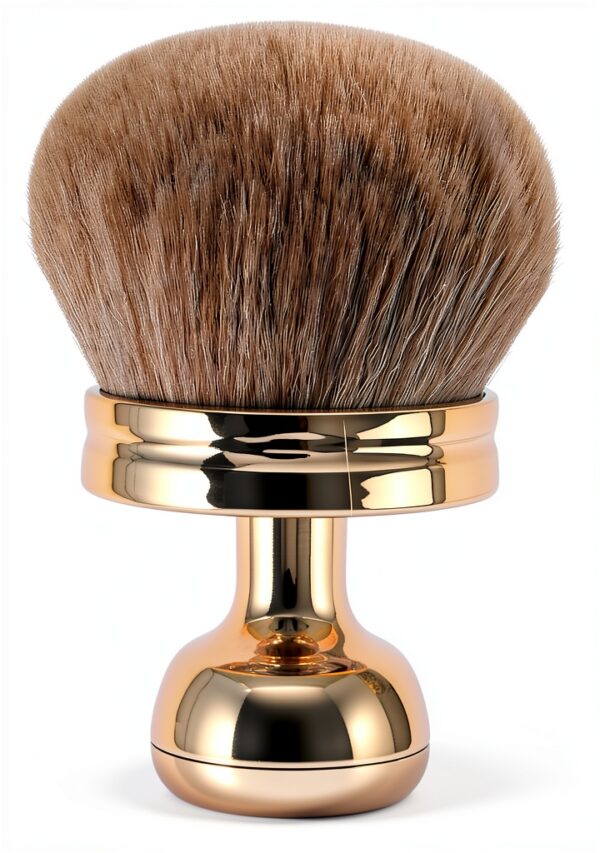 Brosse de maquillage Générique Or rose application rapide-0