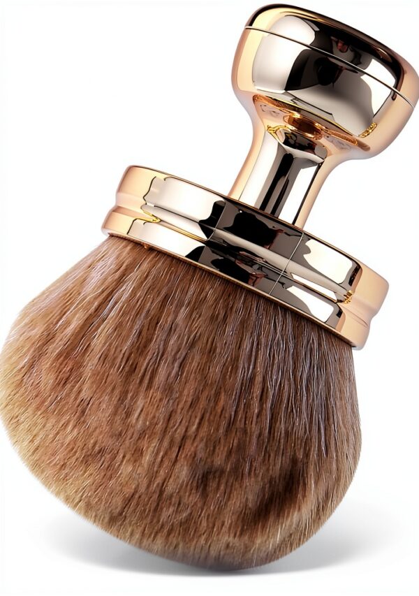 Brosse de maquillage Générique Or rose application rapide-8